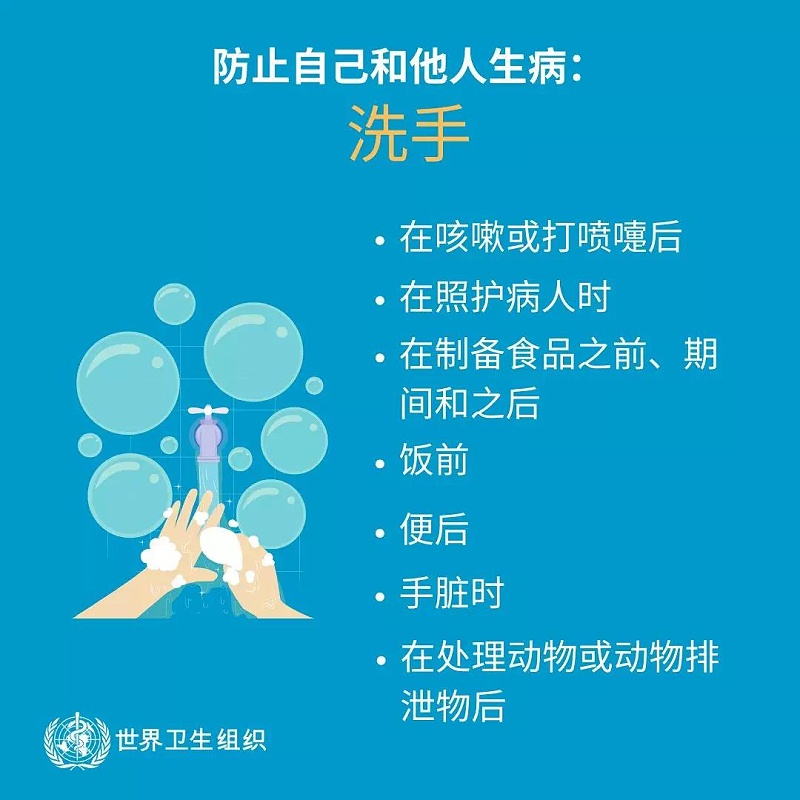 WHO發(fā)布的新型冠狀病毒防護(hù)指南2